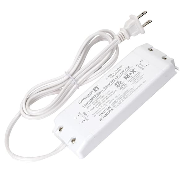 Armacost Lighting 15-Watt 24-Volt Constant Voltage Universal Dimming Driver LED Power Supply Transformer