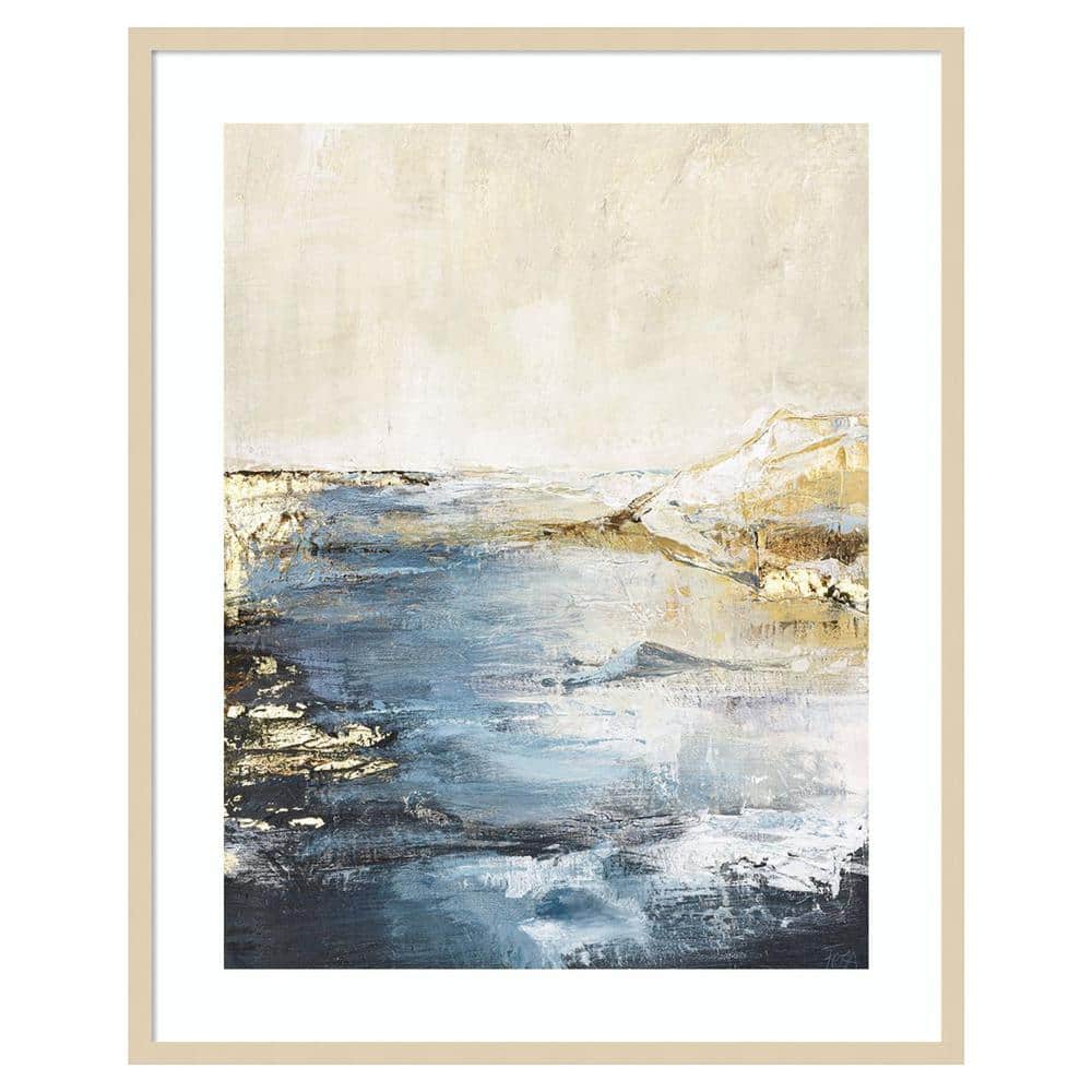 Astonish 3 Svelte Natural Framed Abstract Giclee Print