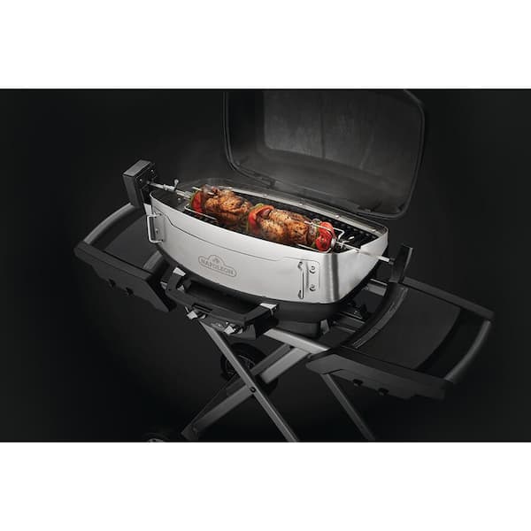 Heavy-Duty Stainless Steel Rotisserie and Shroud for PRO and TravelQ 285 Portable Grills
