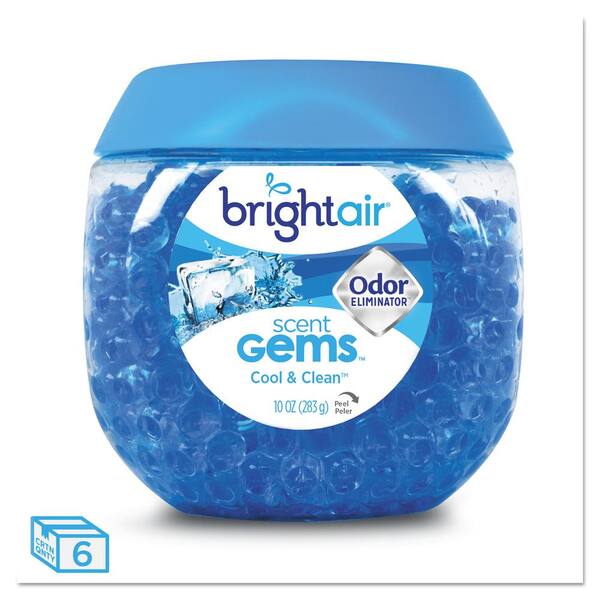 Scent Gems Odor Eliminator, Cool and Clean, Blue, 10 oz Jar, 6/Carton Scent Gems Odor Eliminator, Cool and Clean, Blue, 10 oz Jar, 6/Carton