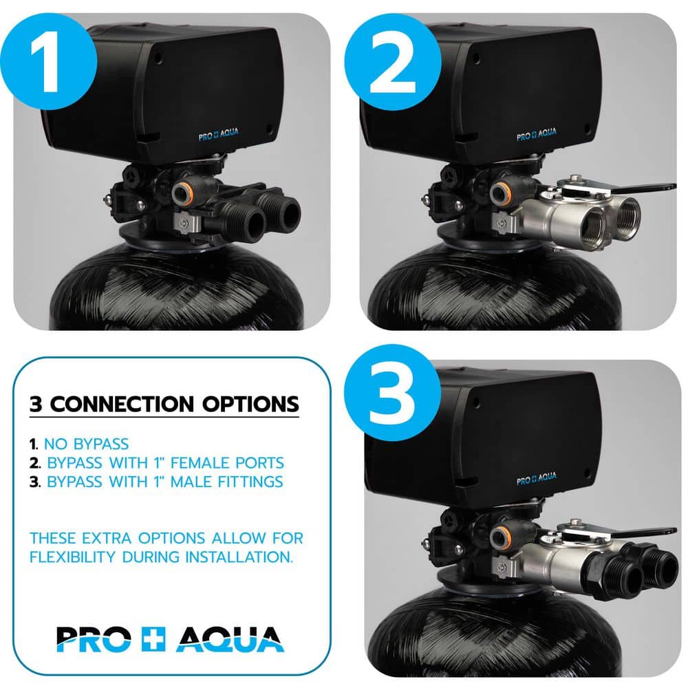 PRO+AQUA Heavy Duty Whole House Well Water Filtration System with Digital Valve