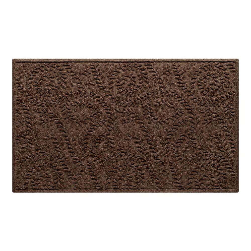 WaterHog Boxwood Dark Brown 35 in. x 59 in. PET Polyester Indoor Outdoor Door Mat price history on PriceWatchPro