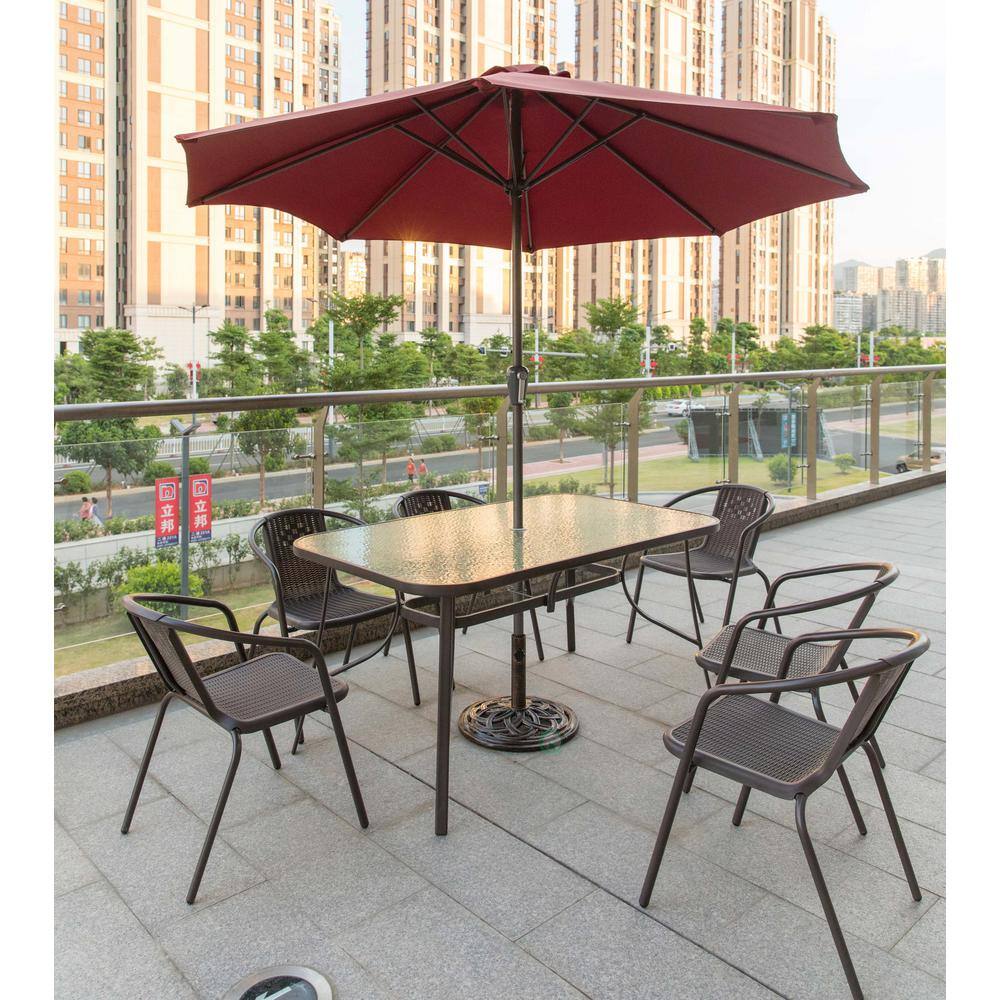 20 lb. Bronze Cast Iron Round Patio Umbrella Base Holder