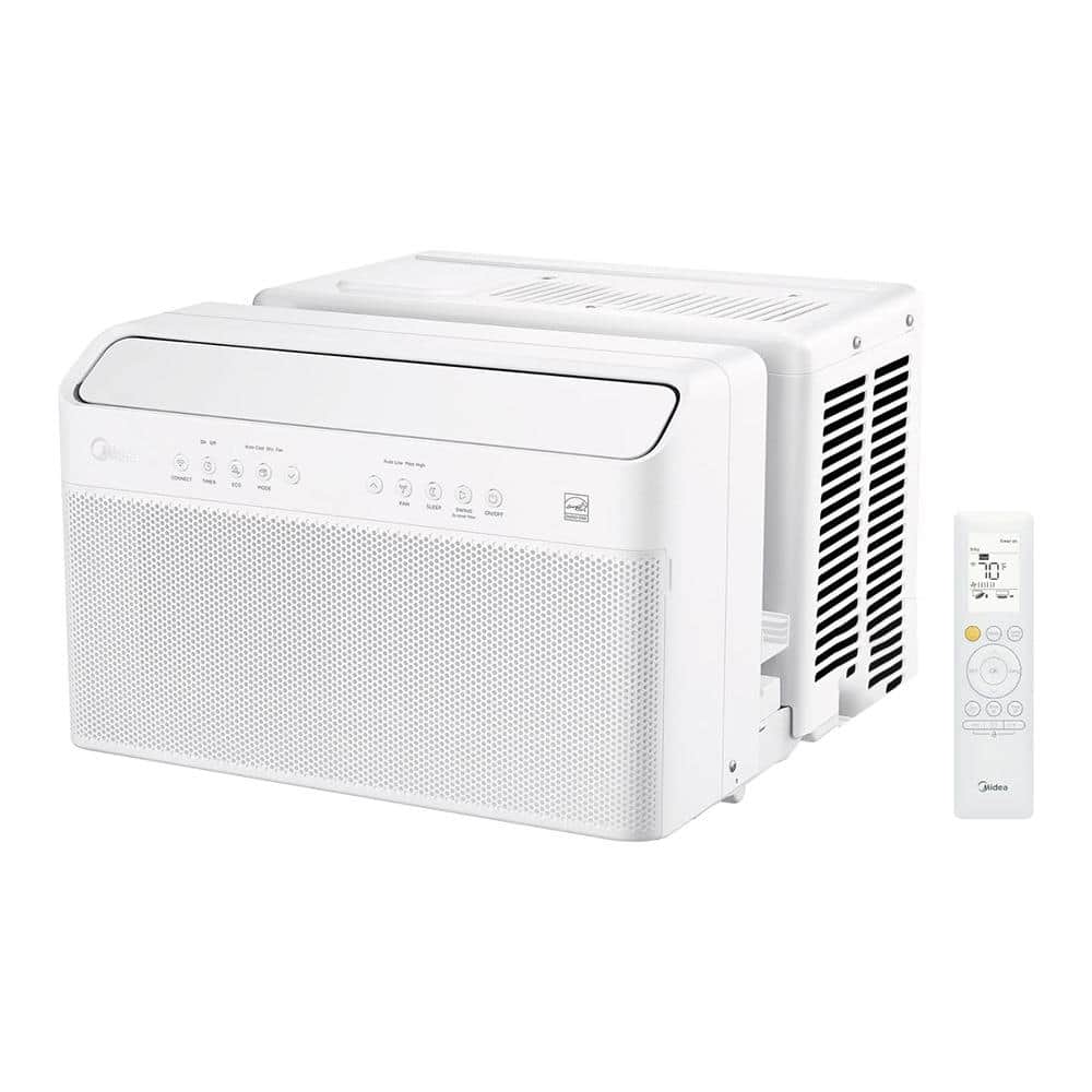 12,000 BTU U-Shaped Smart Inverter Window Air Conditioner Cools 550 Sq. Ft.
