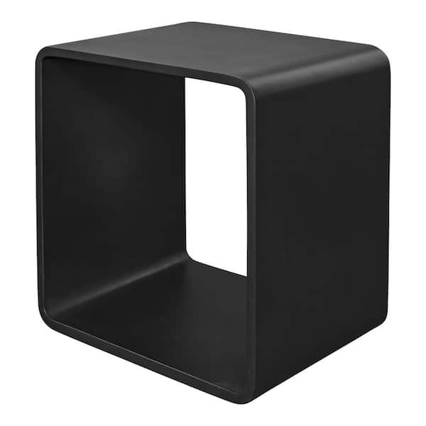 HomeRoots 17.75 in. Black Manufactured Wood End Table