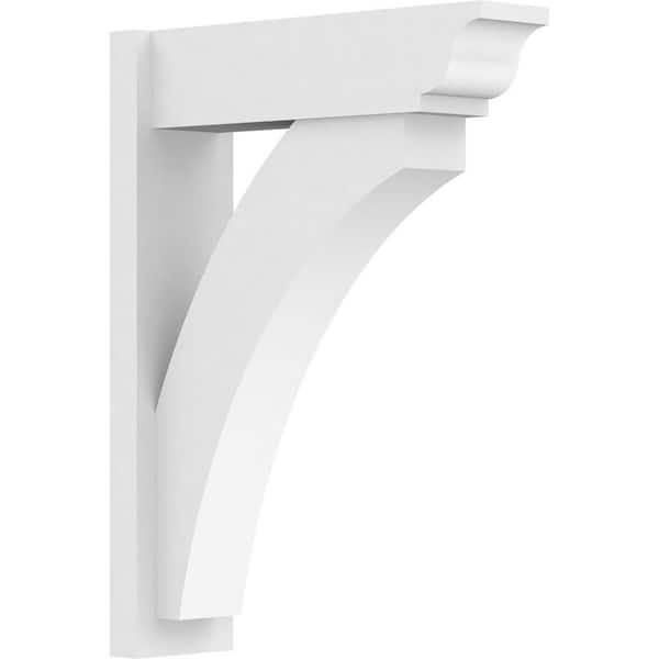 Ekena Millwork Thorton 7 in. W x 32 in. H x 24 in. D Signature Urethane Polyurethane Outlooker with Traditional Ends