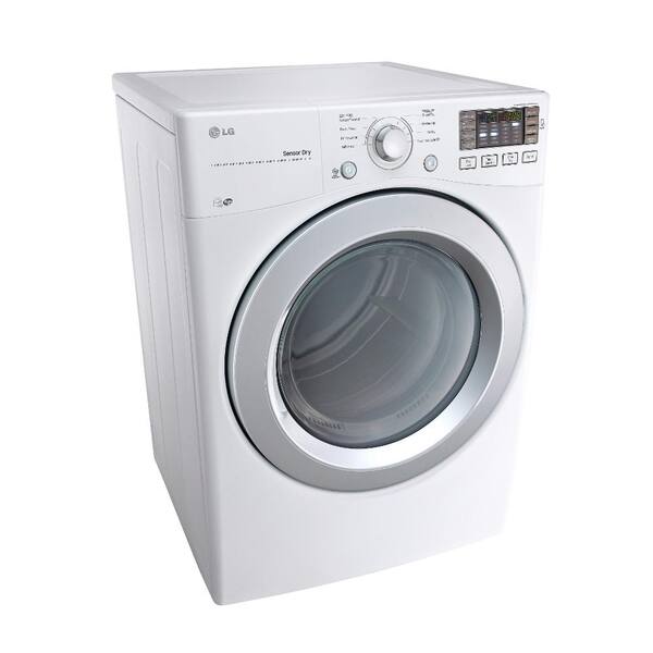 LG Electronics 7.4 cu. ft. Gas Dryer in White, ENERGY STAR
