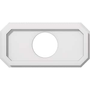 1 in. P X 14 in. W X 7 in. H X 4 in. ID Emerald Architectural Grade PVC Contemporary Ceiling Medallion