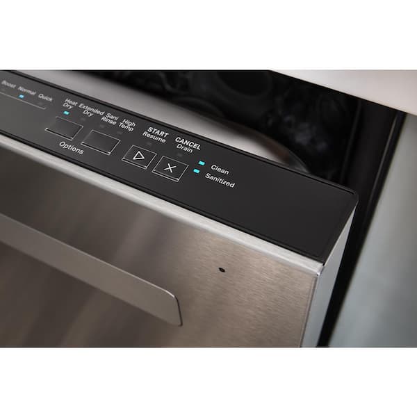 Whirlpool - 24 in. Fingerprint Resistant Stainless Steel Top Control Dishwasher
