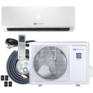 DIY 18,000 BTU 1.5-Ton Ductless Mini Split Air Conditioner and Heat Pump, Variable Speed Inverter, R32, Remote, 208/230V
