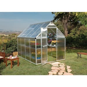 Mythos 6 ft. x 8 ft. Silver/Clear DIY Greenhouse Kit