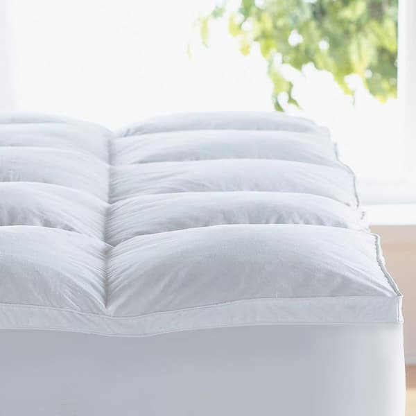 2 in. Full Size 300-Thread Count 100% Egyptian Cotton Hypoallergenic Down Alternative Mattress Topper