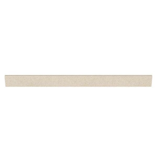 J COLLECTION 49 in. Cultured Marble Backsplash in Winter Snow