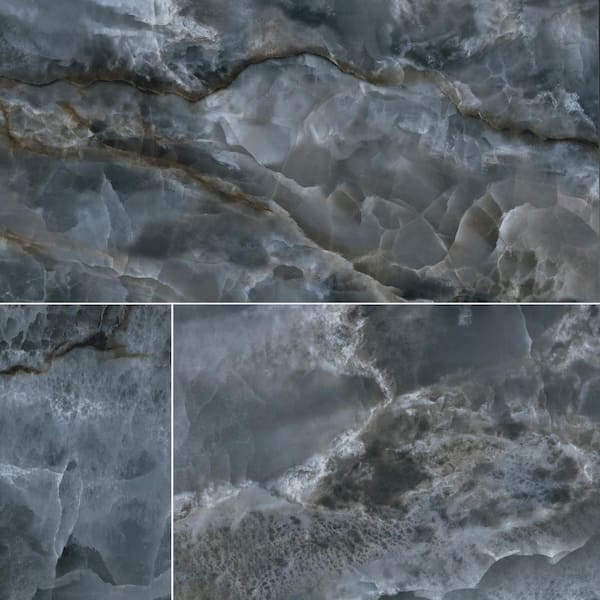 MSI Tourmaline 24 in. x 48 in. Polished Porcelain Stone Look Floor and Wall Tile (15.50 sq. ft./Case)