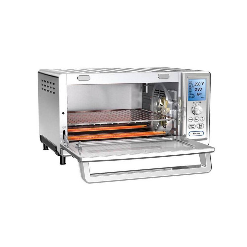 Chef's Stainless Steel Digital Convection Toaster Oven with LCD Display