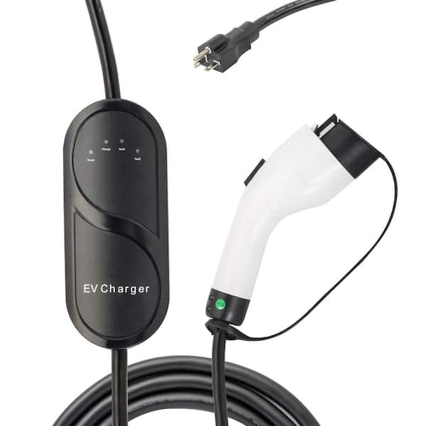 Karl home 240-Volt 16 Amp Level 2 EV Charger with 25 ft. Extension Cord J1772 Cable NEMA 6-20 Plug Electric Vehicle Charger