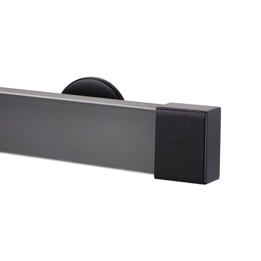 Kontur Evo Pro 72 in. Non-Adjustable 2 in. Single Traverse Curtain Rod Set in Dusk with Black Endcap Finial price history on PriceWatchPro