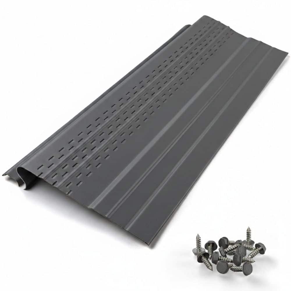 WATERLOCK Pro [8.5 in. x 25 ft.] Gutter Guard for K-Style, Half Round ...