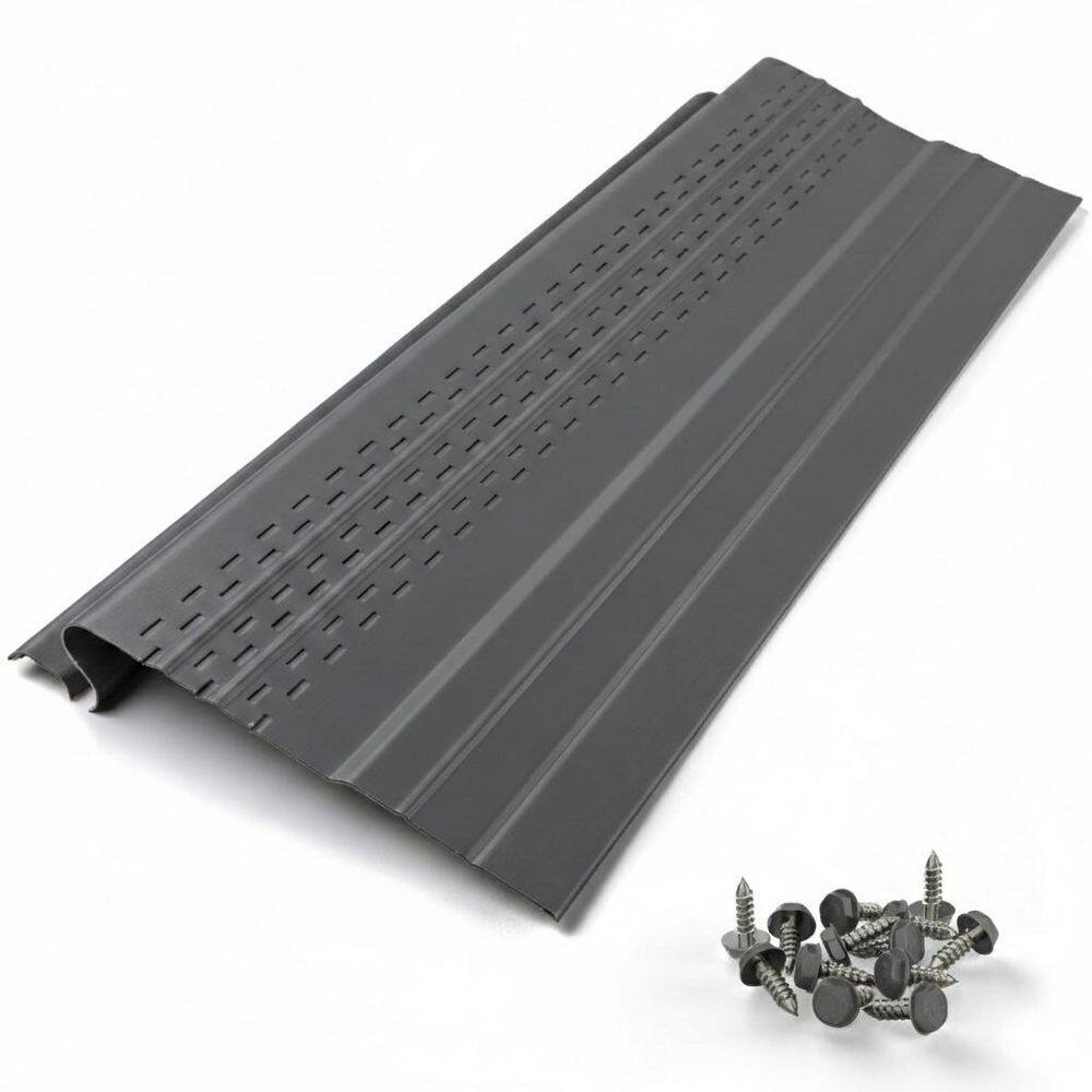 WATERLOCK Pro [8.5 in. x 50 ft.] Gutter Guard for K-Style, Half Round ...