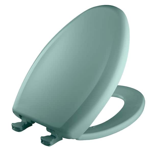 BEMIS Slow Close STA-TITE Elongated Closed Front Toilet Seat in Spruce Green