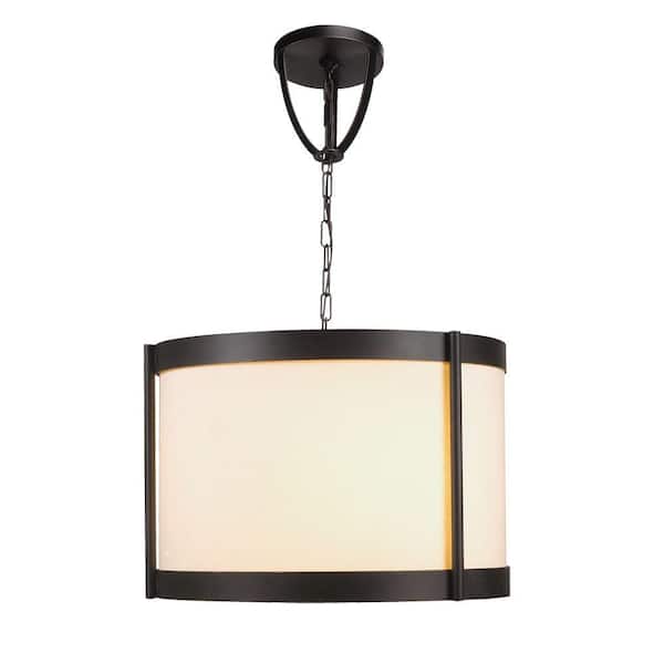 World Imports Edmonton Collection 3-Light Euro Bronze Pendant