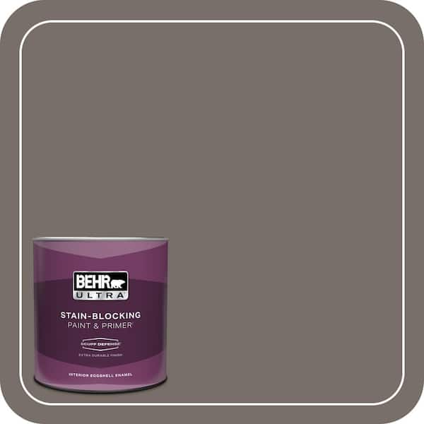 BEHR ULTRA 1 qt. #BNC-37 Gray Owl Extra Durable Eggshell Enamel Interior Paint & Primer