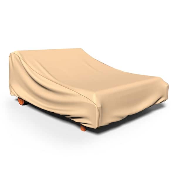 Budge Sedona Tan Outdoor Double Patio Chaise Lounge Cover