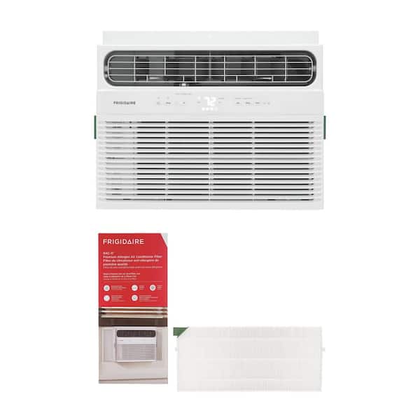 10,000 BTU 115-Volt Window Air Conditioner Cools 450 sq. ft. with Advanced Air Filter Bundle