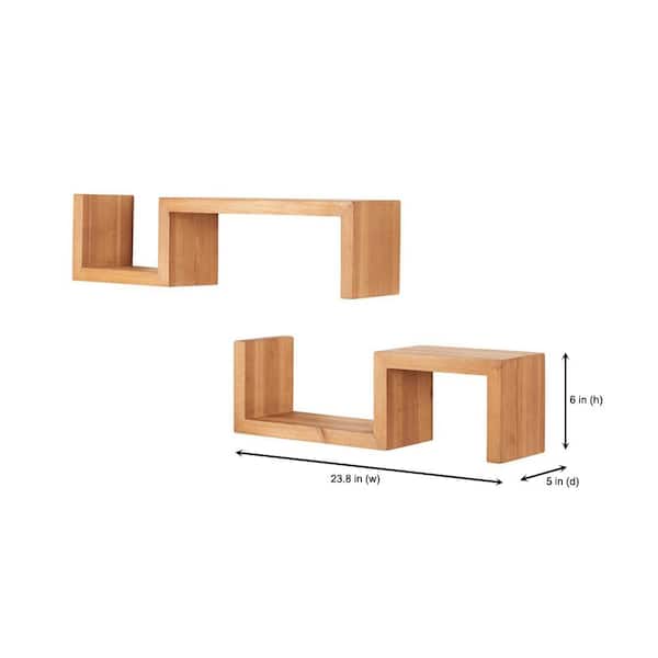 Stylewell 6 In H X 24 W 5 D, Floating Shelves Dimensions