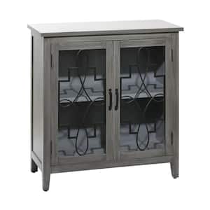 Gray Contemporary Style Wood Cabinet