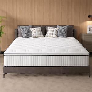 Eco-friendly White Twin Medium Memory Foam 14 in. Bed-in-a-Box Mattress