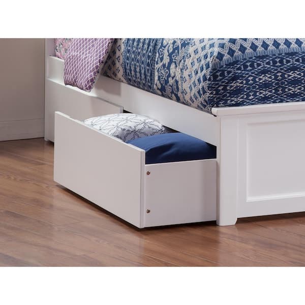 AFI Urban White Bed Drawers Queen-King AE663142 - The Home Depot