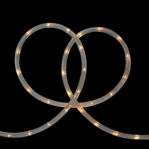 18 ft. Warm White LED Indoor/Outdoor Christmas Rope Lights with 2 in. Bulb Spacing