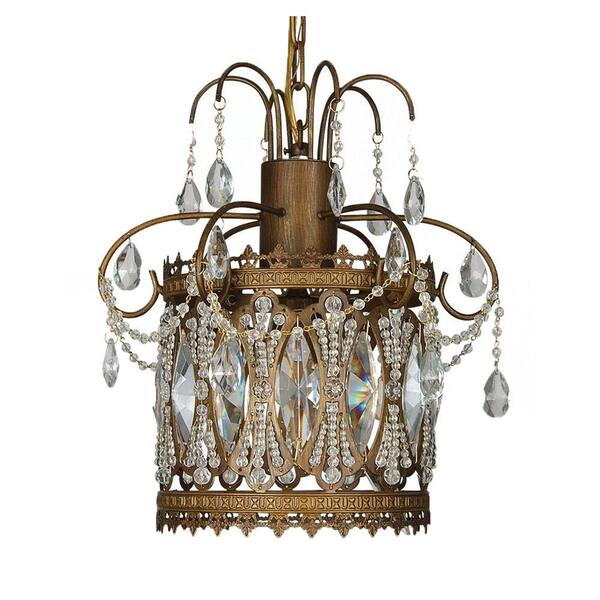 Filament Design Xavier 1-Light Gold Chandelier