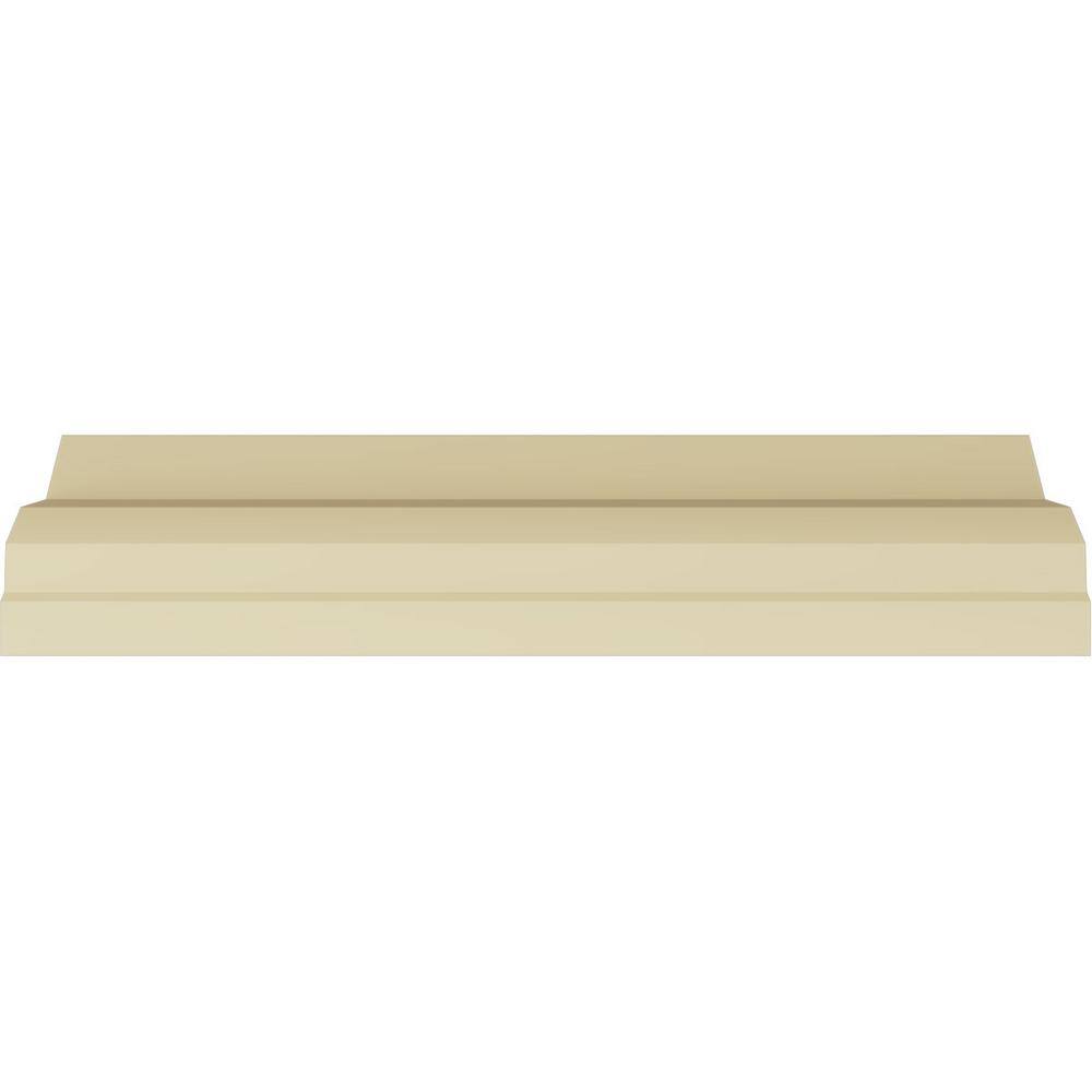 SAMPLE - Endurathane Attica Crown Moulding, 3 7/8"H x 3 5/8"P x 5 3/8"F x 12"L, Factory Primed