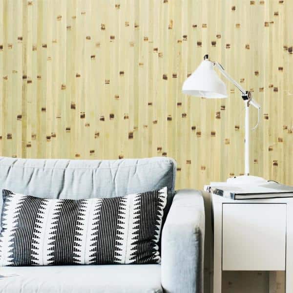 Raw Green Burnt Bamboo Wall Paneling Wainscoting Decor