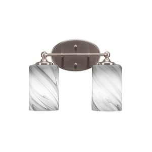 Royale 6.75 in. 1-Light Brushed Nickel Vanity Light