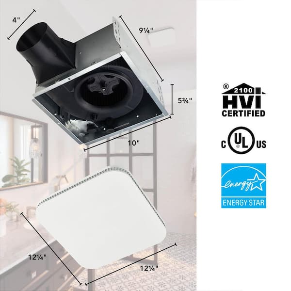 Broan-NuTone Roomside 80 CFM Ceiling Mount Bathroom Exhaust Fan