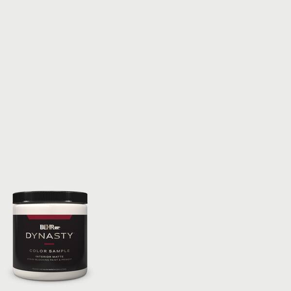 BEHR DYNASTY 8 oz. #PWN-36 Celestial Glow Matte Stain-Blocking Interior/Exterior Paint and Primer Sample