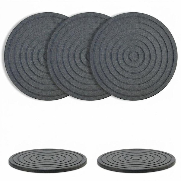 Quartz Finish 3 Pack Diatomite Round Trivet Set Pizza Accessory Type Heat Resistant Kitchen Bathroom Coaster