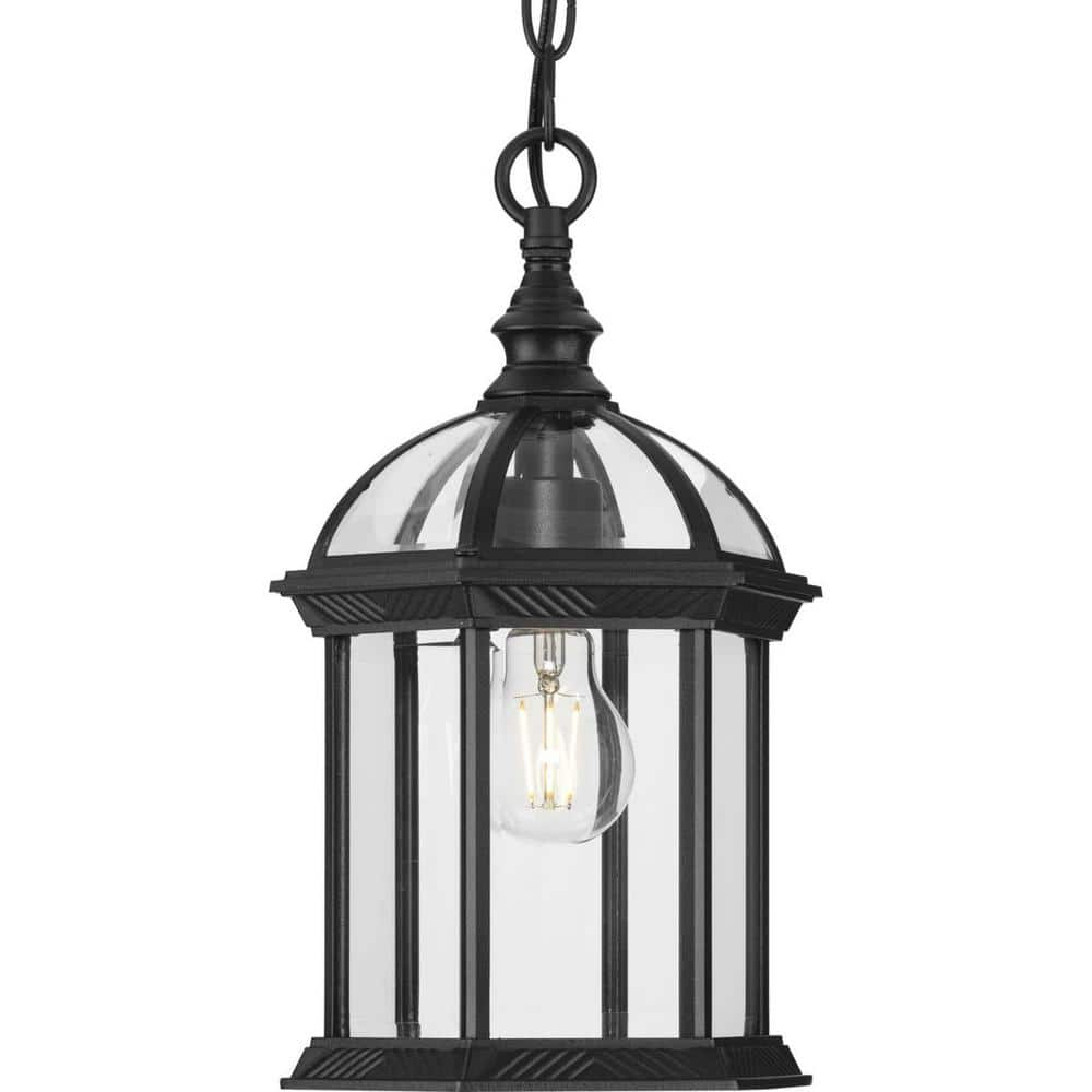 Progress Lighting Dillard 1-light Textured Black Pendant Light With 