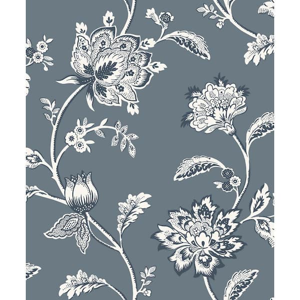 Fine Decor Juliette Blue Jacobean Non-Pasted Wallpaper Sample