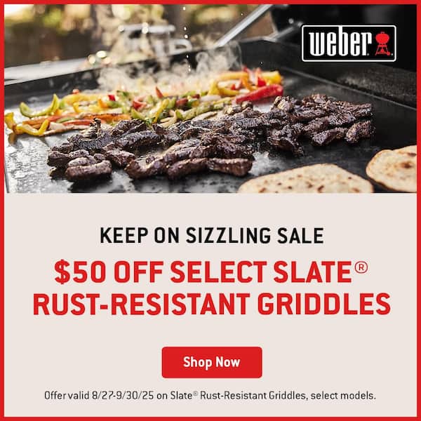 Slate Griddle 3-Burner Liquid Propane Gas 30 in. Flat Top Grill in Black with Thermometer
