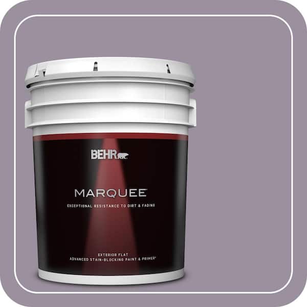 BEHR MARQUEE 5 gal. #PPU16-13 Duchess Lilac Flat Exterior Paint & Primer