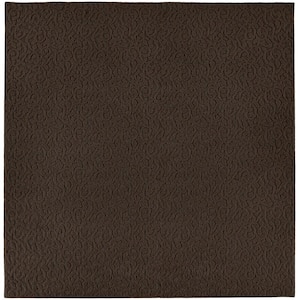 Ivy Chocolate 12 ft. x 12 ft. Square Area Rug