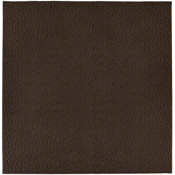 Garland Rug Ivy Chocolate 12 ft. x 12 ft. Square Area Rug