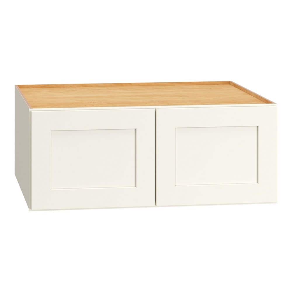 QuickShip Cottage 30 in. W x 24 in. D x 12 in. H Assembled Plywood Shaker Wall Bridge Kitchen Cabinet in White price history on PriceWatchPro
