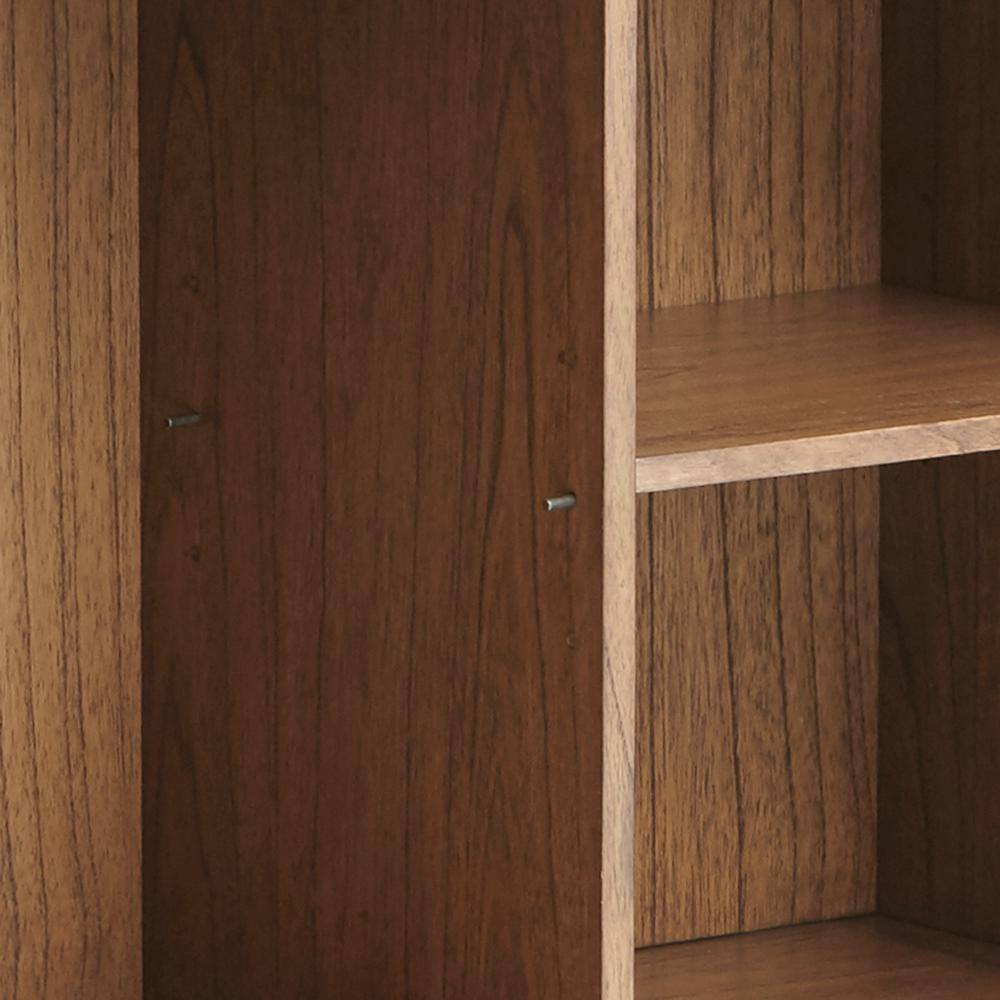 Krista 36" Brown Wood and Metal Accent Cabinet