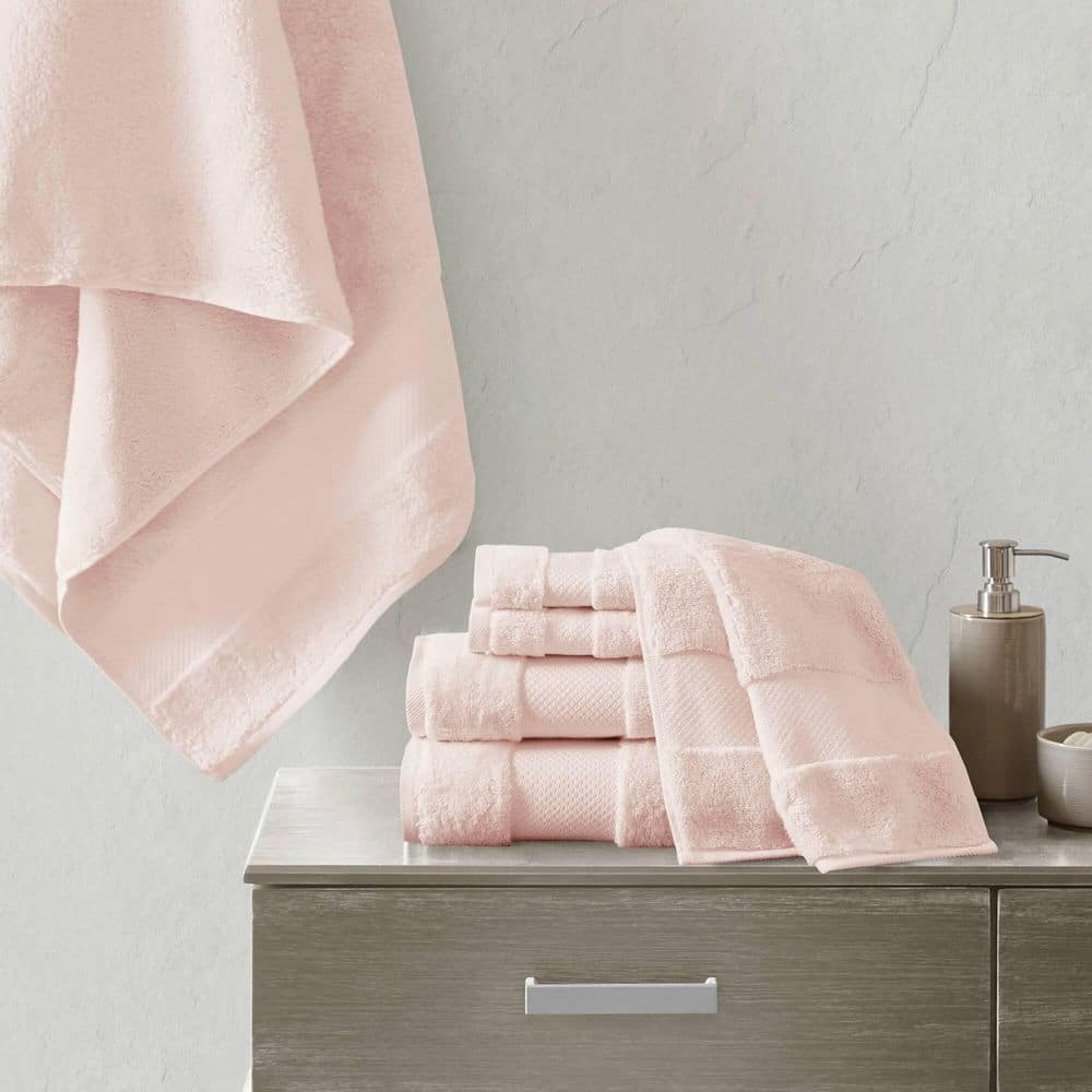 Turkish 6-Piece Blush Cotton Bath Towel Set price history on PriceWatchPro