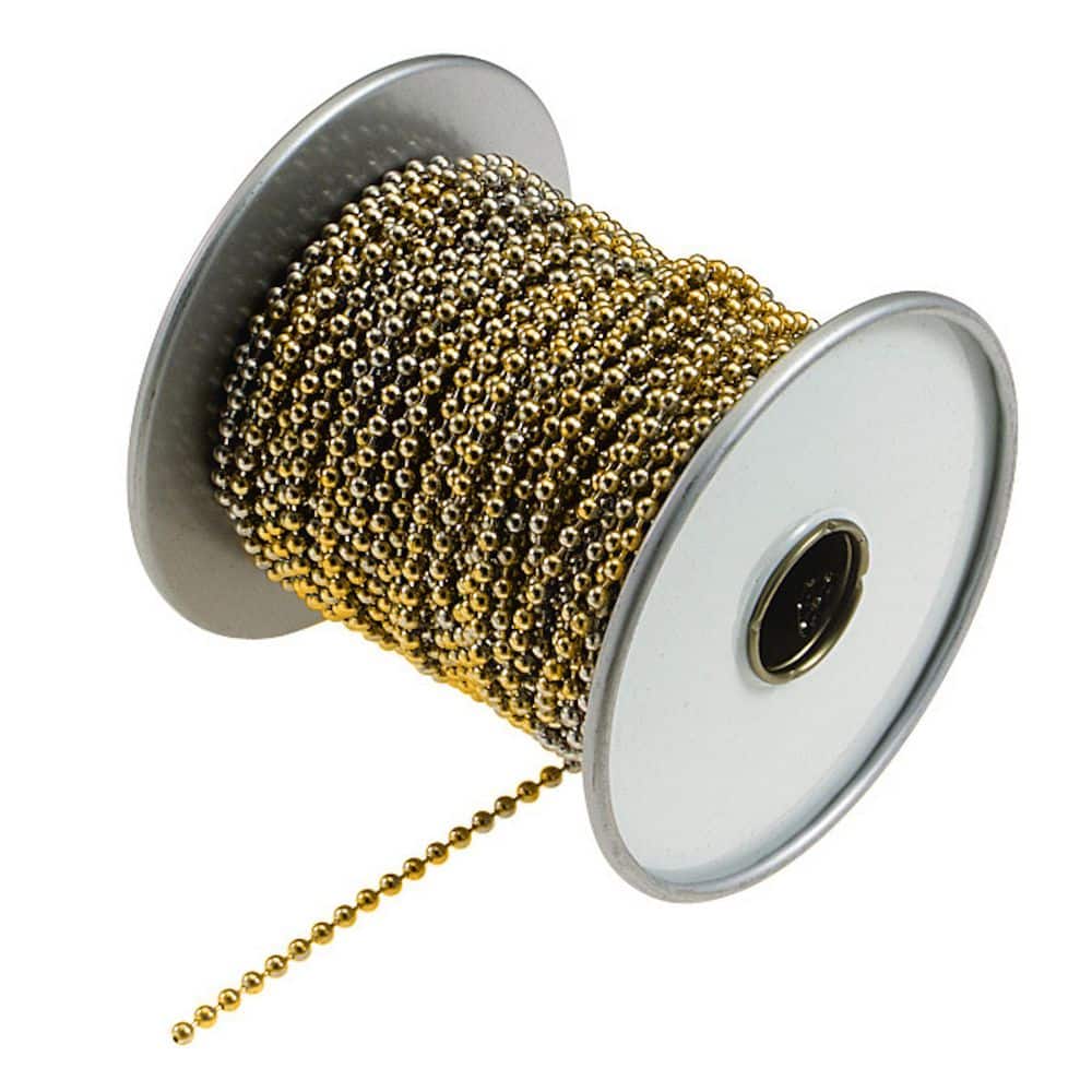 Spool of #6 Ball Chain, Brass-Plated Steel 100 Ft price history on PriceWatchPro